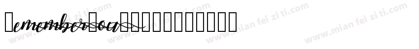 RememberYou 字体下载字体转换